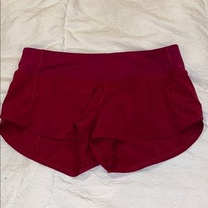 Lulu lemon speed up shorts